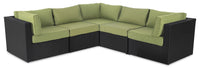 Barbados 5-Piece Patio Set – Green