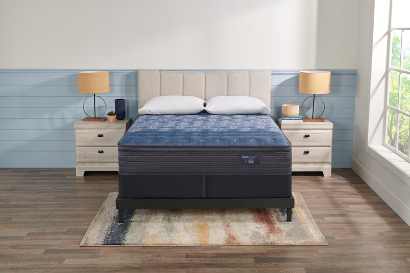 Serta Back Logic 1.1 Eurotop Medium King Mattress Set