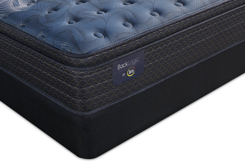 Serta Back Logic 1.1 Eurotop Medium Full Mattress Set