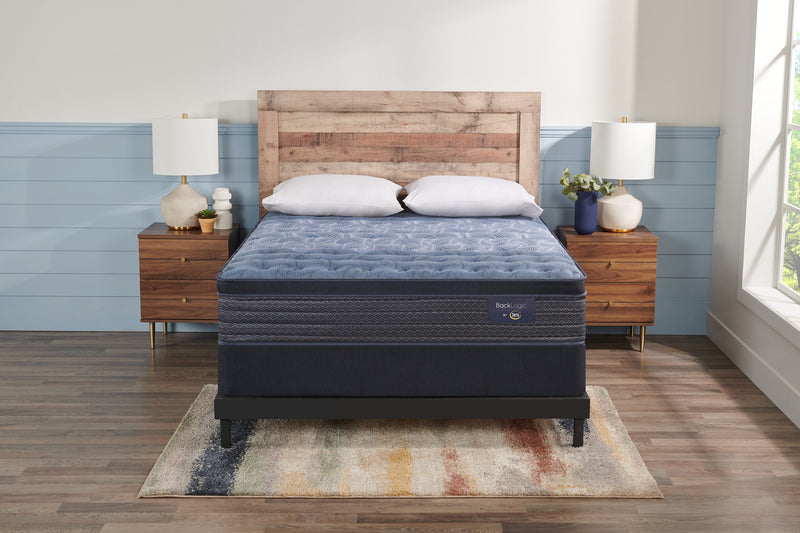 Serta Back Logic 2.0 Eurotop Firm Queen Mattress Set