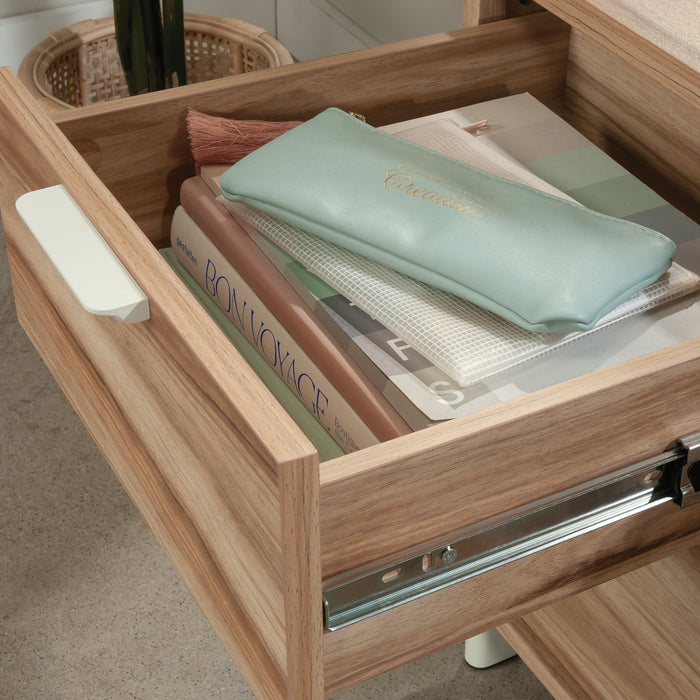 Bergen Circle 45.04\" Commercial Grade Credenza - Natural Woood