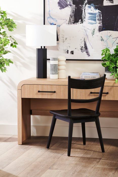 Bishop 26\" Black Hexagonal Table Lamp 