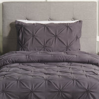 Brianna Dark Grey 2-Piece Twin Comforter Set 