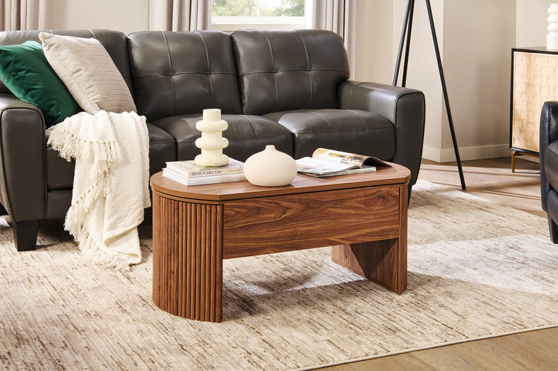 Briggs 39.76\" Lift Top Coffee Table with Storage - Brown