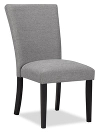 Burk Dining Chair with Polyester Fabric - Grey 