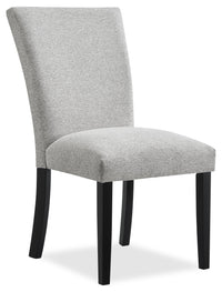 Burk Dining Chair with Polyester Fabric - White 