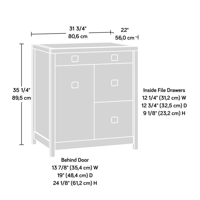 Cannery Bridge 31.73\" Commercial Grade Small Office Credenza - Brown