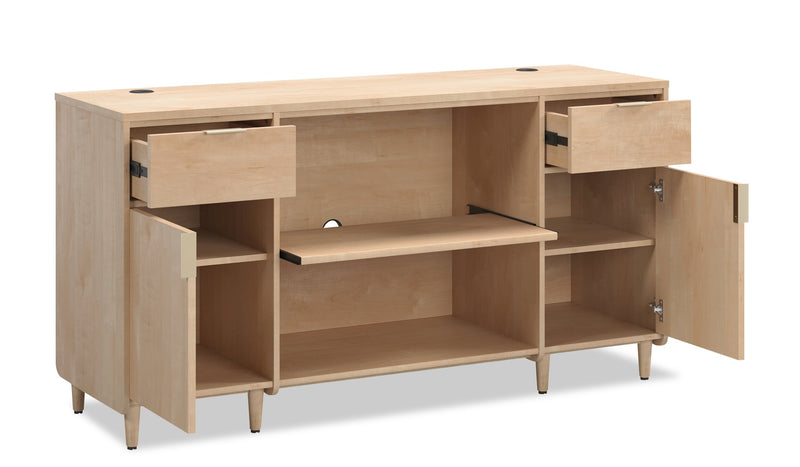 Clifford Place 59.06\" Commercial Grade Credenza - Natural Maple