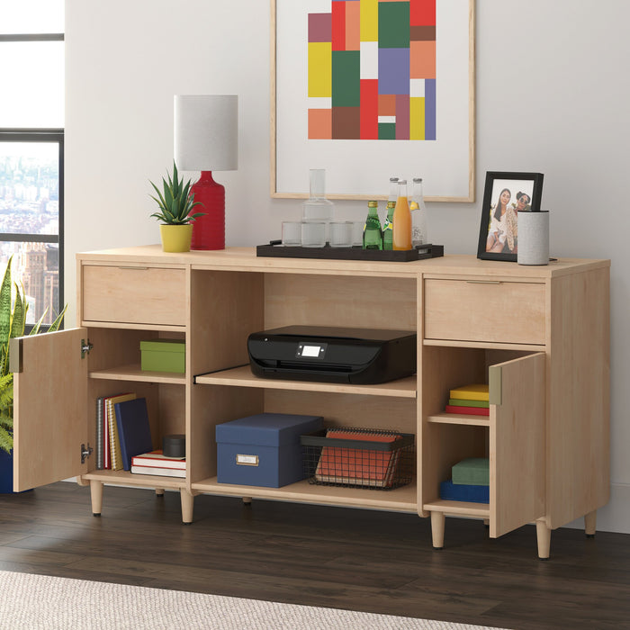 Clifford Place 59.06\" Commercial Grade Credenza - Natural Maple