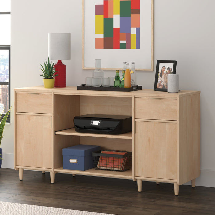 Clifford Place 59.06\" Commercial Grade Credenza - Natural Maple