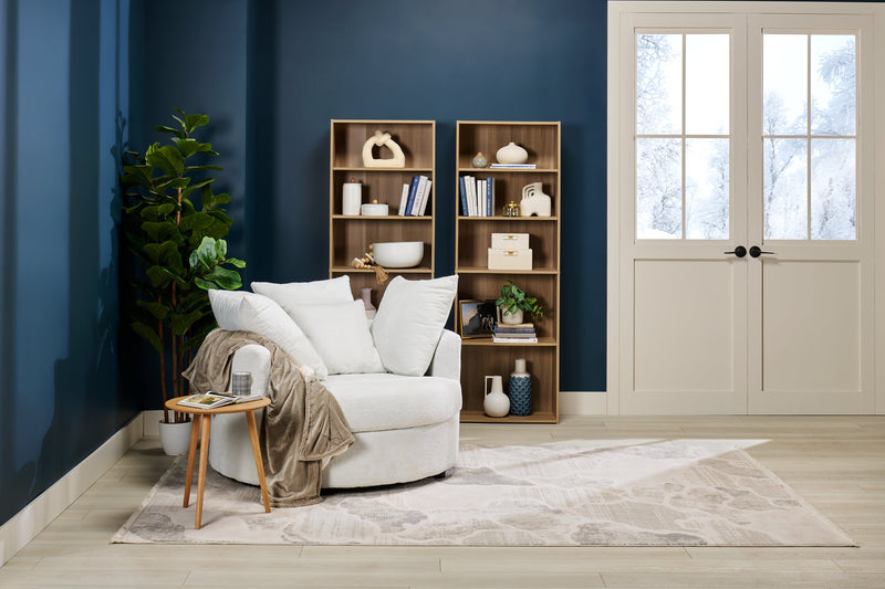 Cove Waves Grey Area Rug - 6'7\" x 9'6\"