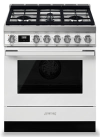 Smeg Portofino 3.6 Cu. Ft. Gas Range - CPF30UGGWH