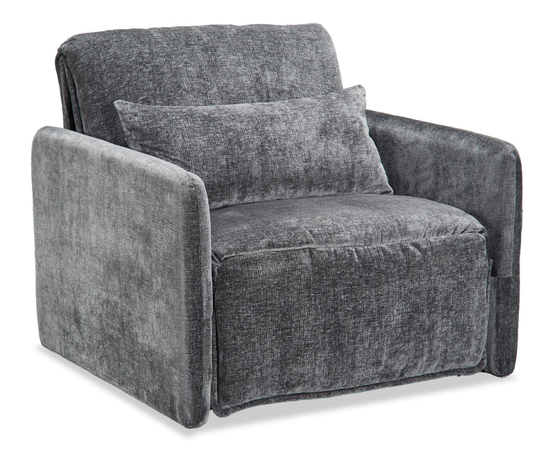Dawn 42\" Chenille Fabric Sleeper Chair - Grey