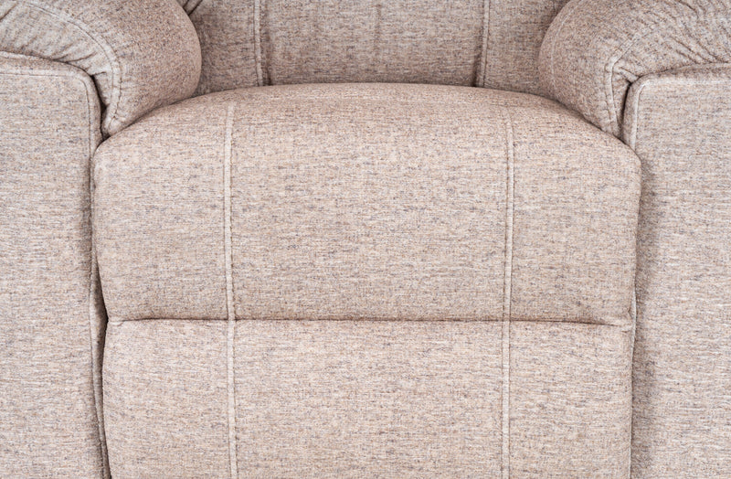 Made in Canada Dawson 40\" Fabric Power Reclining Chair with USB Port - Beige
