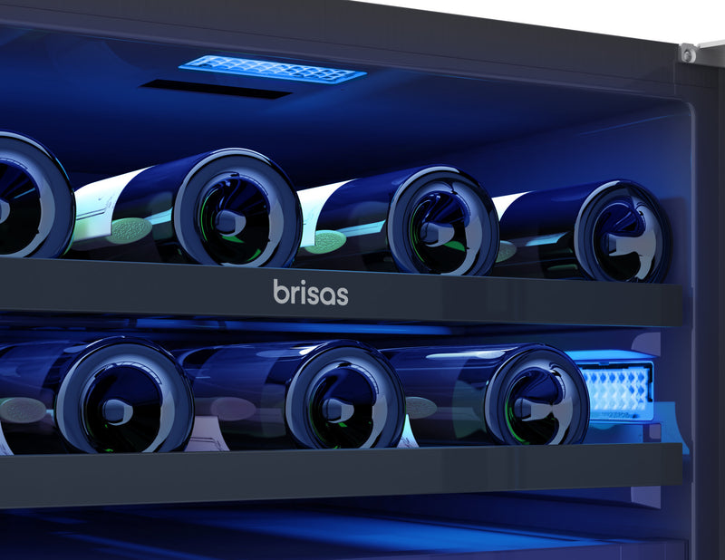 Brisas by Zephyr  24\" Wine Beverage Cooler - Stainless Steel - BWB24C32AG