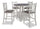 Dena 5pc Counter-Height Dining Set with Table & Chairs, 42-60