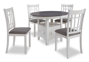 Dena 5pc Dining Set with Table & Chairs, 42-60