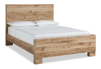 Derekson Panel Bed, Natural - King Size 