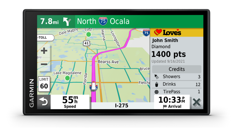 Garmin Dēzl™ Otr610 6\" Truck Gps Navigator - Dash Cam With Custom Routing And 6” Touchscreen Display