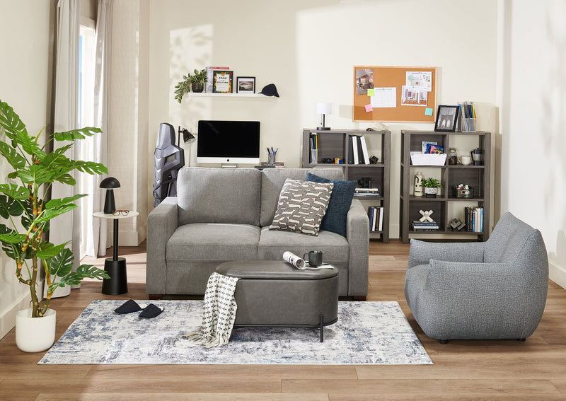 Beech 11” Modern Acrylic Portable Indoor/Outdoor Table Lamp with USB Port - Black