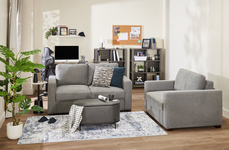 Beech 11” Modern Acrylic Portable Indoor/Outdoor Table Lamp with USB Port - Black