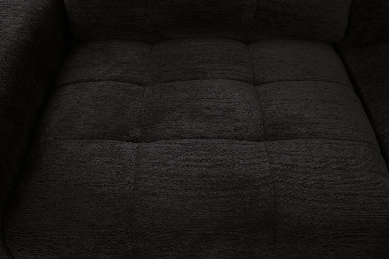 Scott Living Elevate Modular 7-Piece Right-Facing Chenille Fabric Power Sliding Sectional with Storage - Ebony