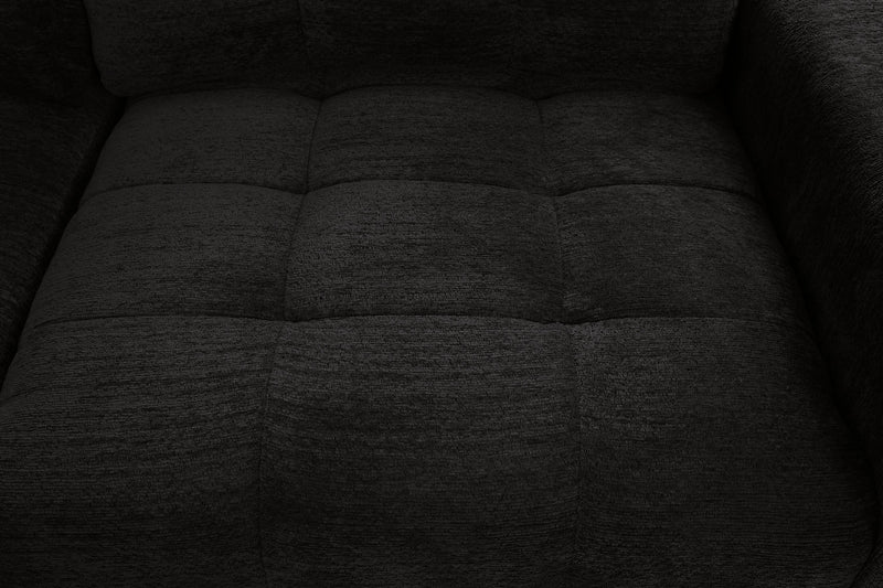 Scott Living Elevate Modular 3-Piece Left-Facing Chenille Fabric Power Sliding Sectional - Ebony