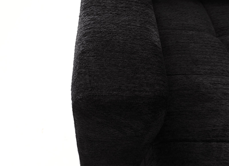 Scott Living Elevate Modular 3-Piece Right-Facing Chenille Fabric Power Sliding Sectional - Ebony