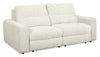 Scott Living Elevate Modular 82\" Chenille Fabric Loveseat with Power Sliding - Beige