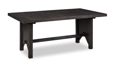 Emery Dining Table with 72-96"W Extension, Wood - Black | Table de salle à manger Emery de 72 po à 96 po (L) avec rallonge, en bois - noire