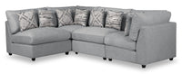 Evolve 4-Piece Sectional - Grey 