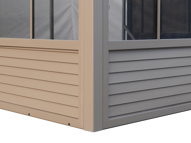 Gazebo Penguin Florence - Wall Mounted Solarium 8x12 Metal Roof