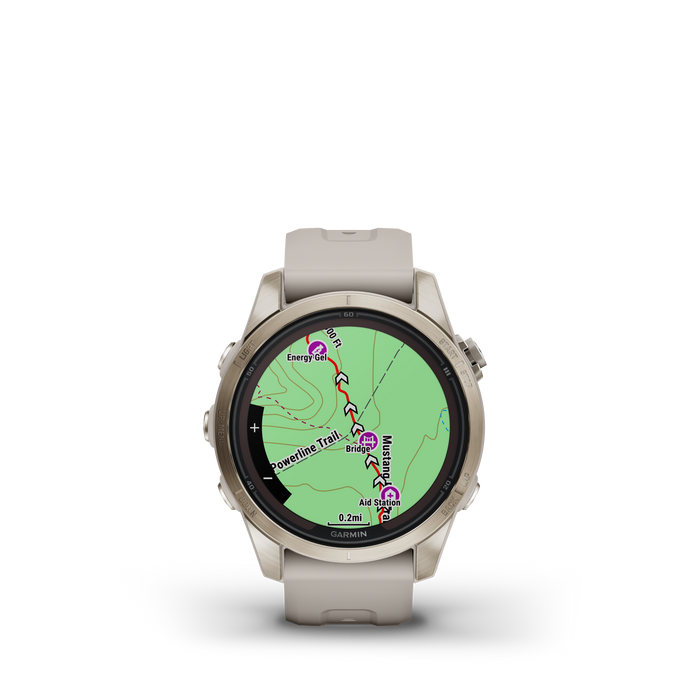 Garmin Fenix® 7s Pro Gps Smartwatch - Health Monitoring With Solar Charging, 42mm - Soft Gold