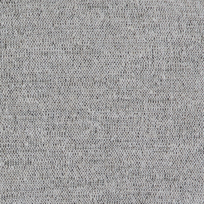 Fusion 33.85\" Silver Grey Chenille Fabric Ottoman with Feather Down Cushion