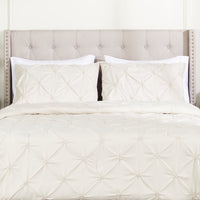 Gardenia Wynd 3-Piece Full/Queen Comforter Set - Oatmeal 