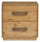 Scott Living Henri Bedside 2-Drawer Nightstand with USB Ports, 26"W x 26"H, Wood - Brown