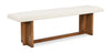["Scott Living Henri Dining Bench with Polyester Fabric, Wood, 68\"W - Brown"]