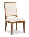 ["Scott Living Henri Dining Chair with Polyester Fabric, Wood - Brown & Cream"]