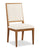 ["Scott Living Henri Dining Chair with Polyester Fabric, Wood - Brown & Cream"]