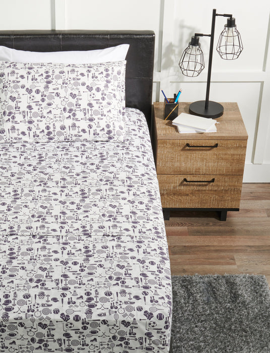 Joey 4-Piece Full Cotton Sheet Set