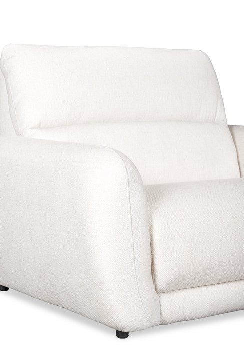 Cindy Crawford Home Kailyn 54\" Fabric Power Reclining Chair with Power Headrest - Beige 