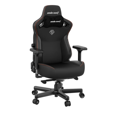 Anda Seat Kaiser 3 XL Ergonomic Genuine Leather Gaming Chair - Black|Fauteuil de jeu très large ergonomique Kaiser 3 de Anda Seat en cuir véritable - noir