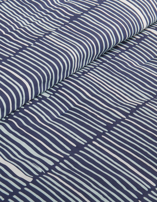 Kort & Co. Lines 4-Piece King Comforter Set - Blue