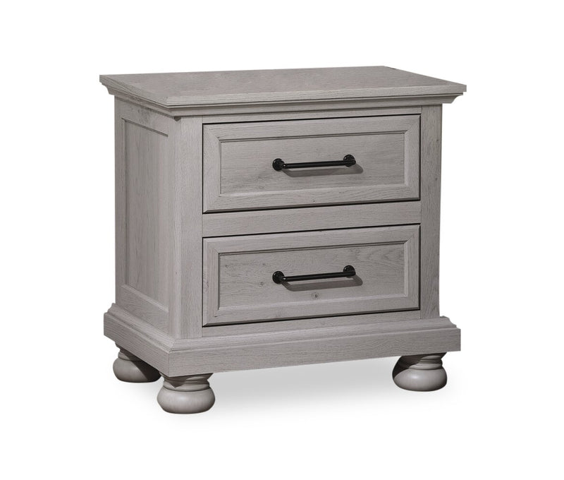 Kylie 6pc Bedroom Set with Storage Bed, Dresser, Mirror & Nightstand, Sand - Queen Size