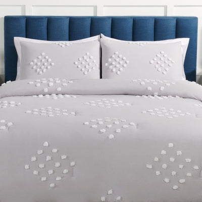Lake 3-Piece King Comforter Set - Grey | Ensemble d’édredon Lake 3 pièces pour très grand lit - gris