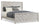 ["Lark Panel Bed with Headboard & Frame, Chevron Pattern, Rustic White - King Size"]