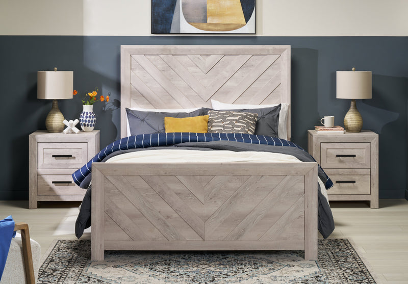 Lochlan 3-Piece Full/Queen Comforter Set - Navy and White
