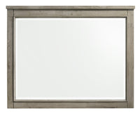 Levi Bedroom Dresser Mirror, Wood - Drift Grey 