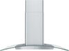 Brisas by Zephyr  36\" Curved Glass Range Hood -  Stainless Steel - BML-E30CG