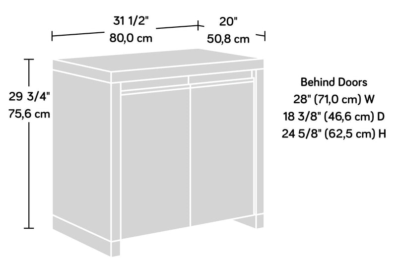 Manhattan Gate 31.5\" Commercial Grade Utility Cabinet - Mystic Oak
